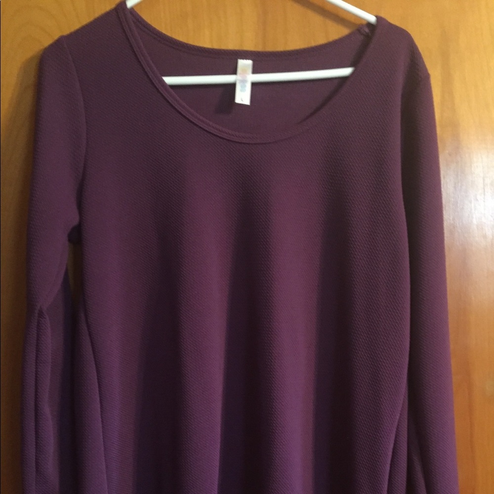 LULAROE Dark Purple Lynnae top